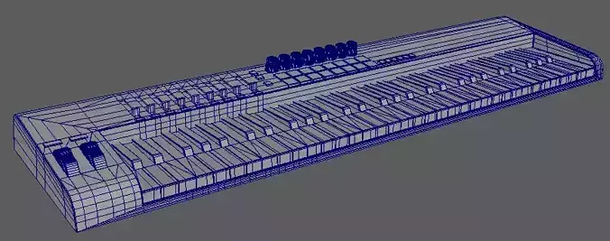 Piano Keyboard 3D model