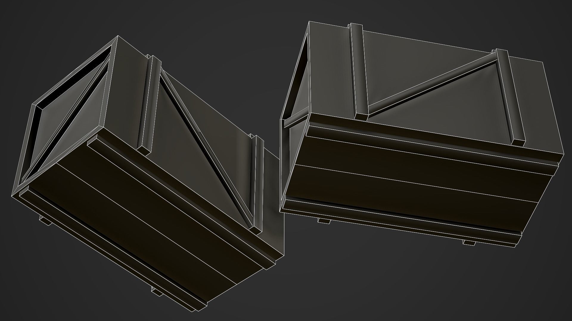 Wooden Crate 01 Low Poly Mobile Ready Low-poly 3D model_6
