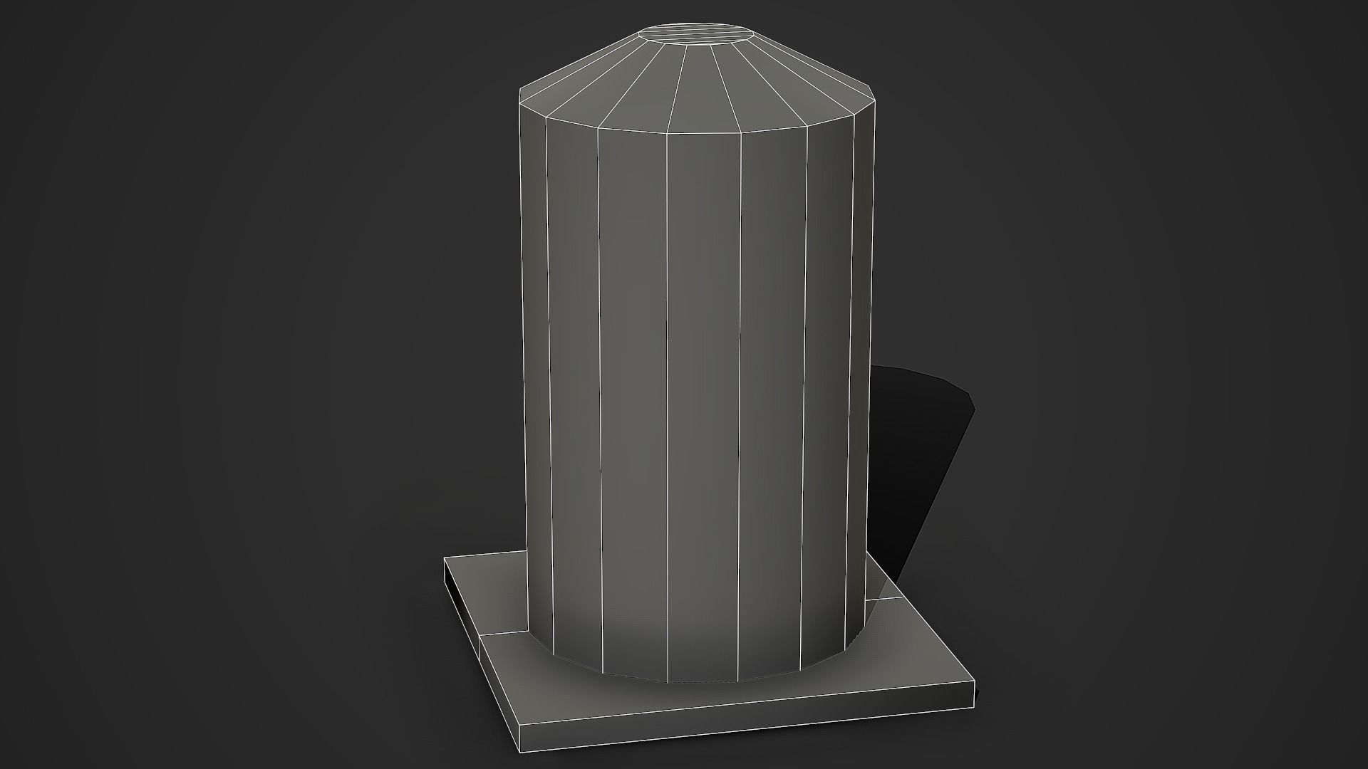 Metal Trashcan 01 Low Poly Mobile Ready Low-poly 3D model_6