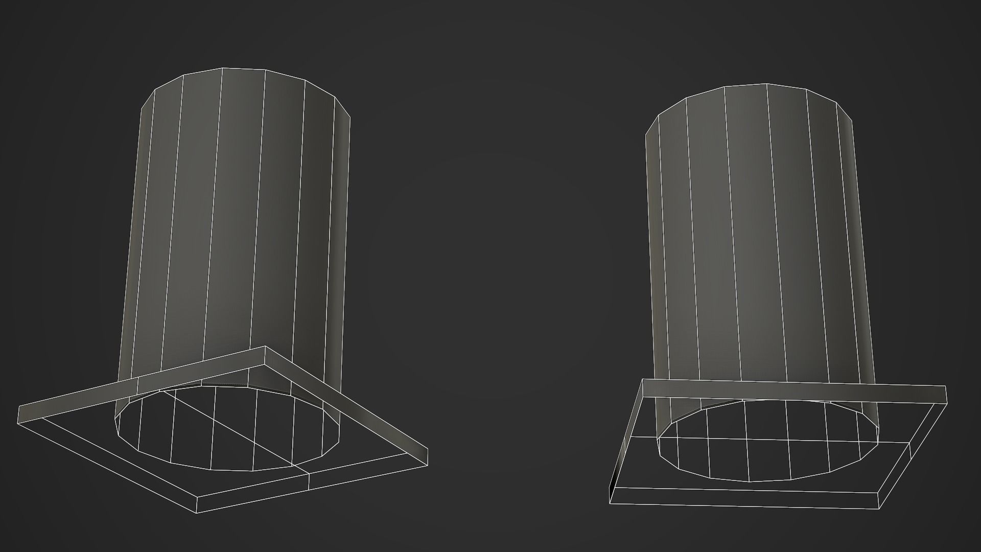 Metal Trashcan 01 Low Poly Mobile Ready Low-poly 3D model_5