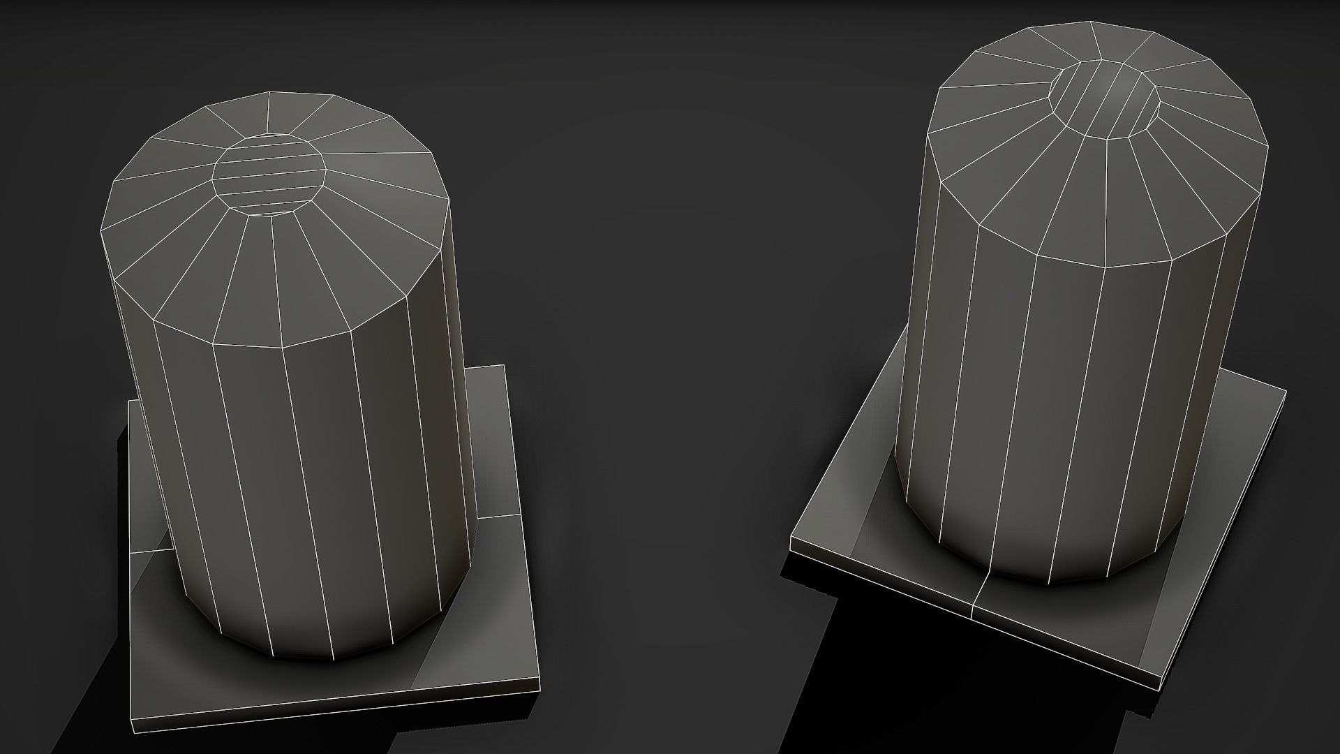 Metal Trashcan 01 Low Poly Mobile Ready Low-poly 3D model_4