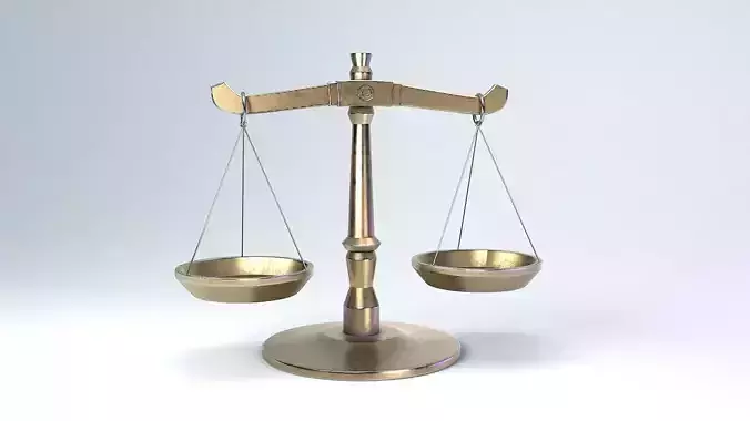 Libra balance scale 3D model