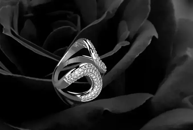 luxury diamond ring 3056