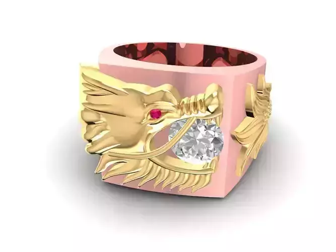 dragon ring for men 3058