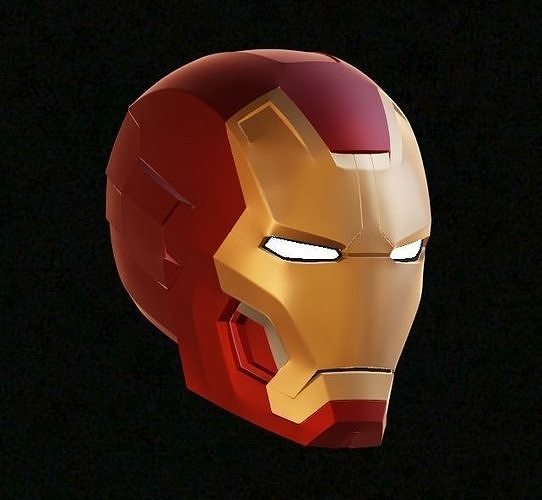 Ironman Mk 42 43 Helmet 3D Printable Model with Interior Details 3D print model