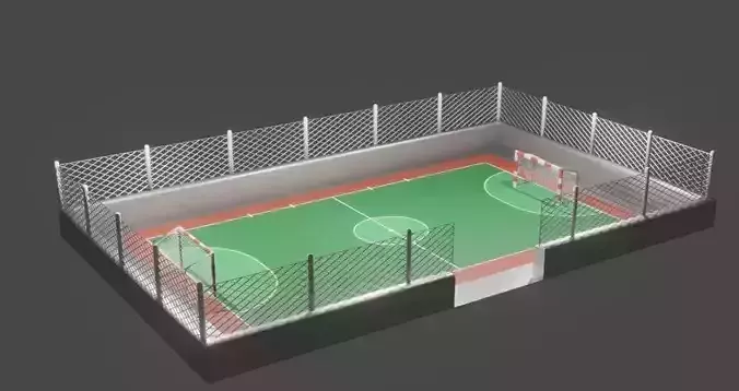 Futsal field 3D Modeling 3D model
