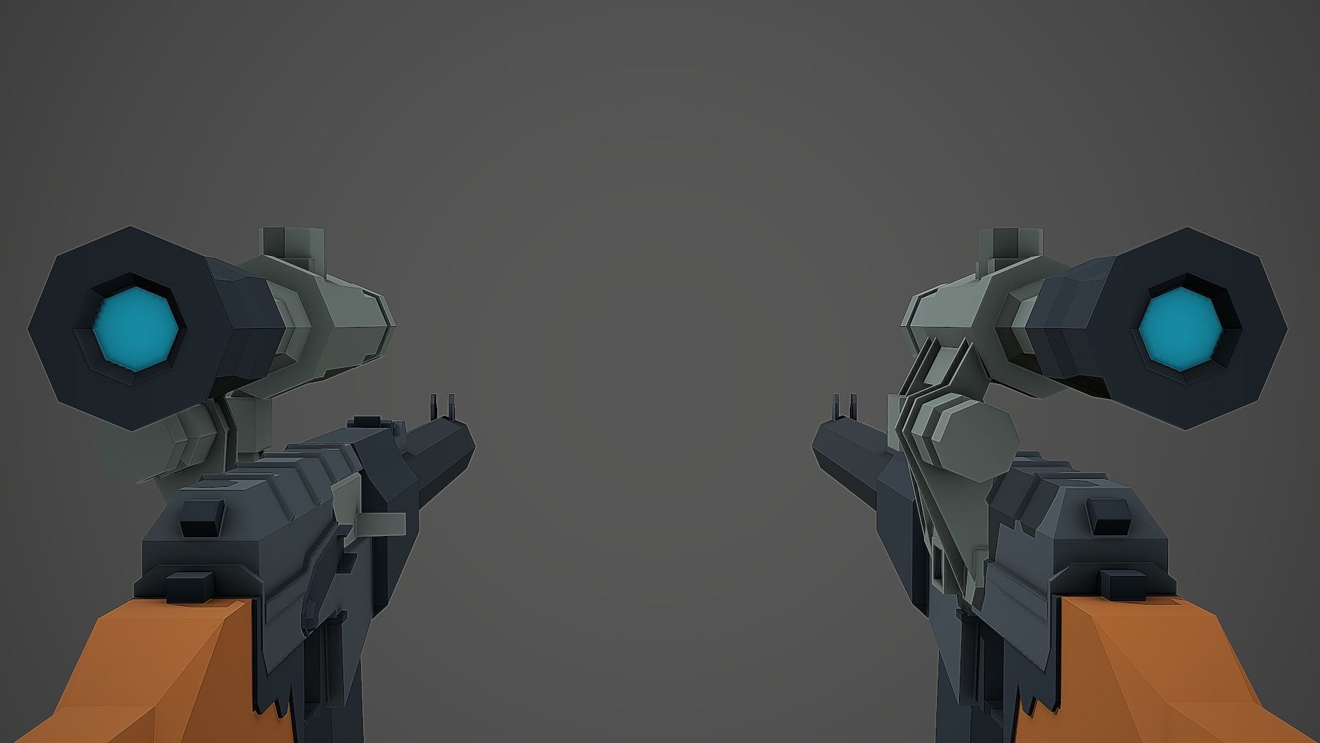 Stylized VSS Vintorez Low Poly Mobile Ready Low-poly 3D model_5