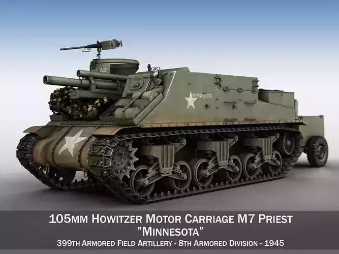M7 Priest - Minnesota 3D model