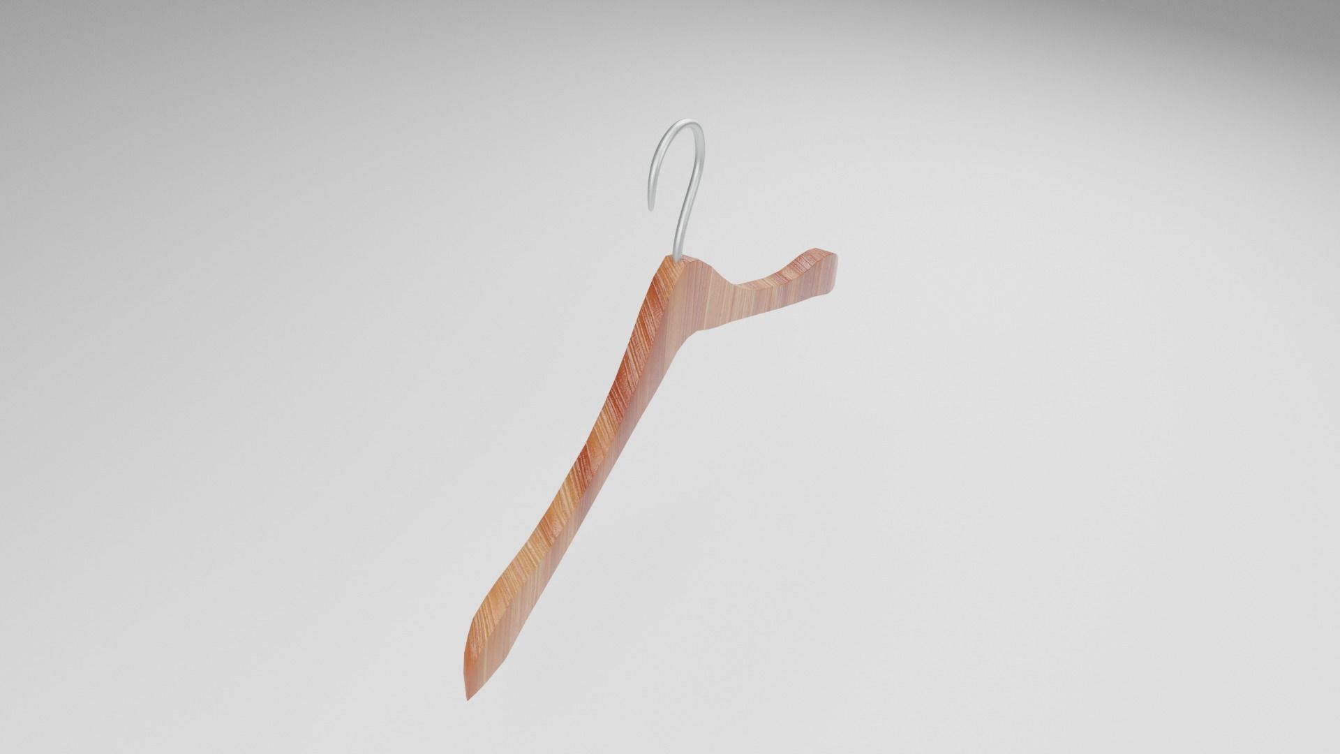 Hanger Wood Low-poly 3D model_2