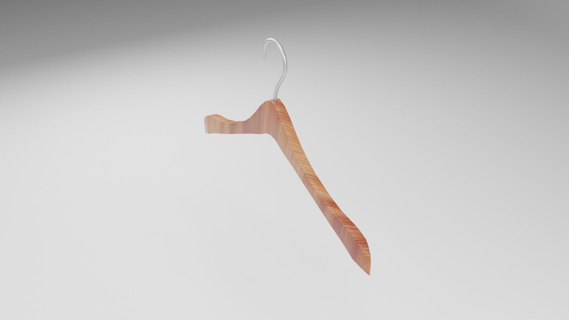 Hanger Wood Low-poly 3D model_1