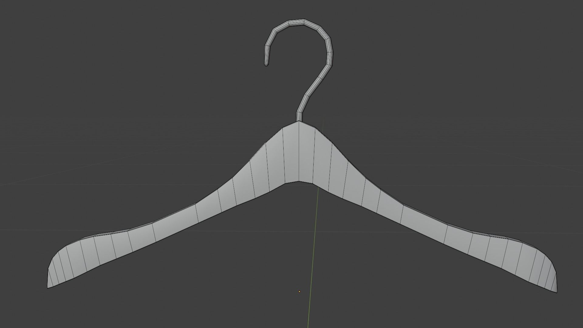 Hanger Wood Low-poly 3D model_4