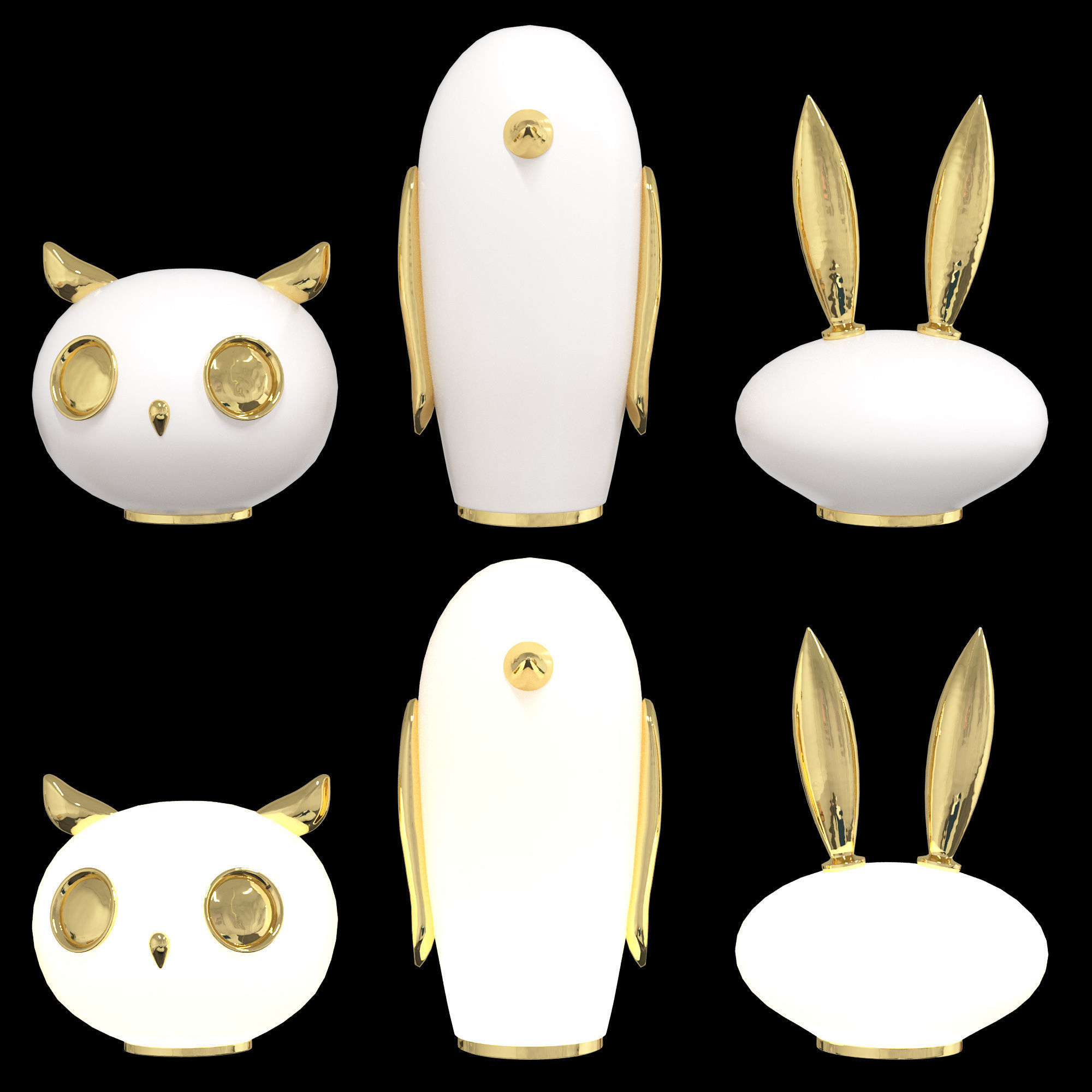 Top 7 TableLamp Collection 3D model_1