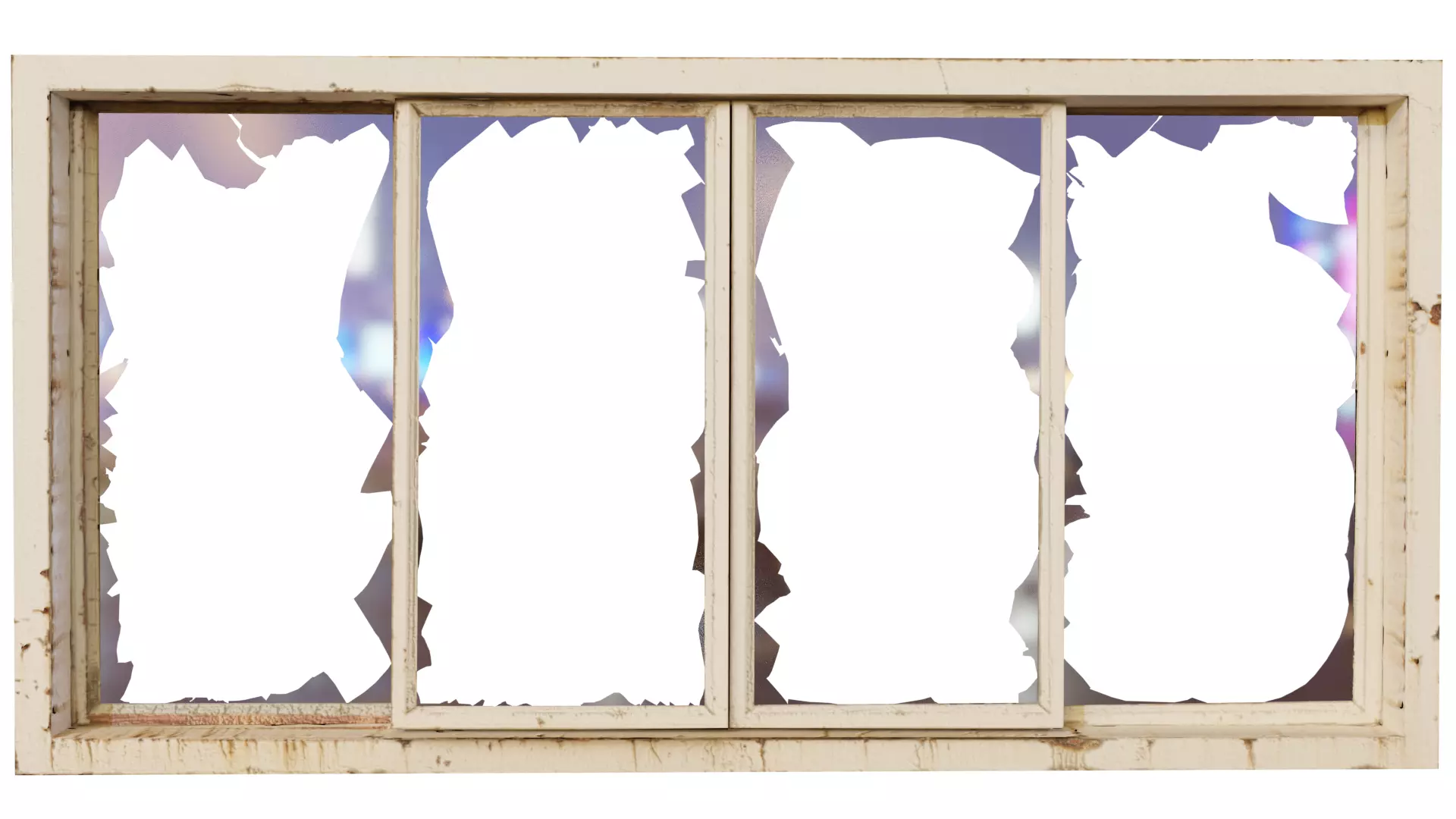 Derelict Window-1 Free low-poly 3D model