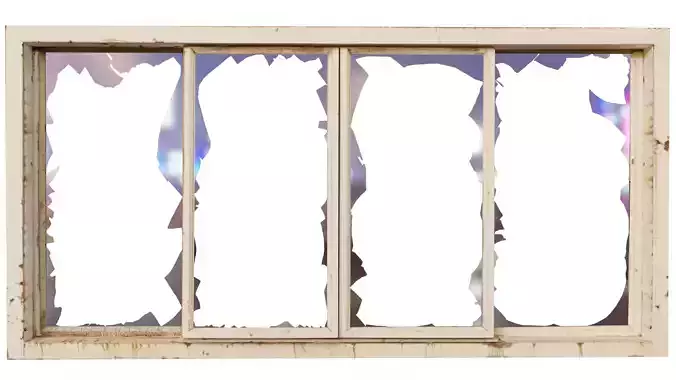 Derelict Window-1 Free low-poly 3D model