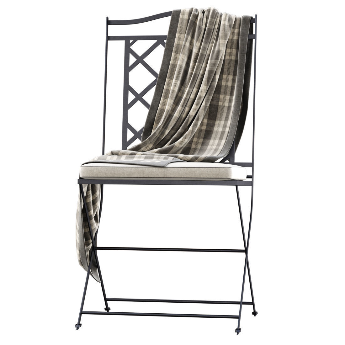 Manutti St-Tropez Chair  Low-poly 3D model_2