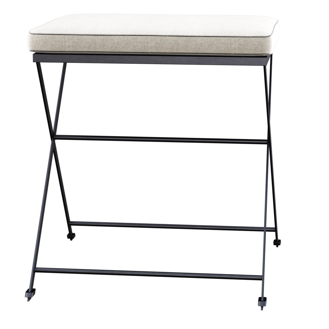 Manutti St-Tropez Footrest  Low-poly 3D model_1