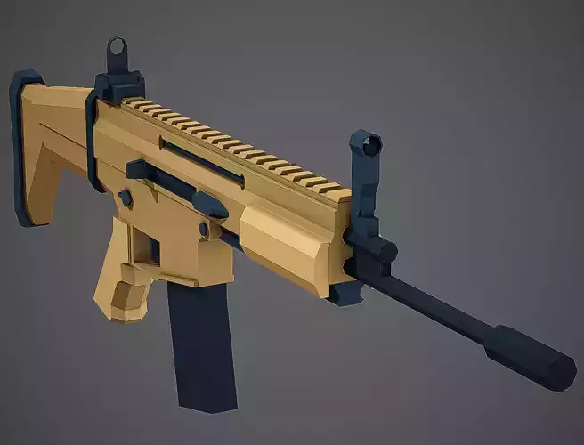 Stylized Scar-L Low Poly Mobile Ready