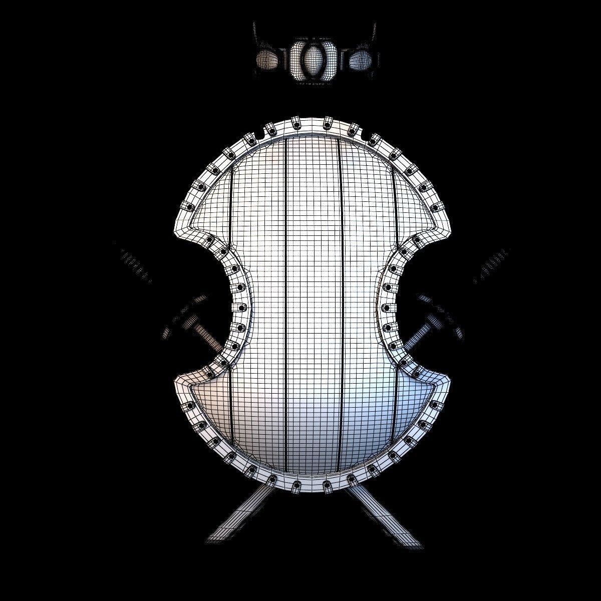 Shield Animated 3D model_7