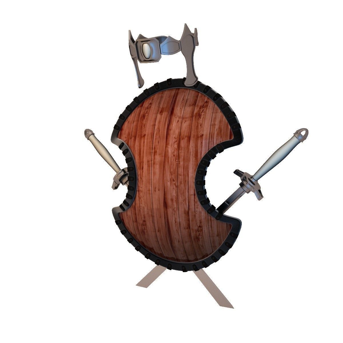 Shield Animated 3D model_2