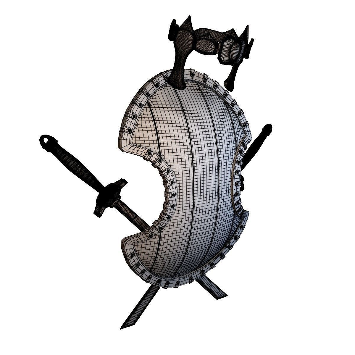 Shield Animated 3D model_5