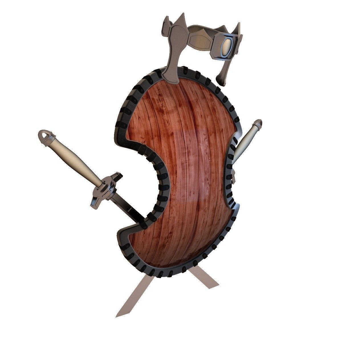 Shield Animated 3D model_3