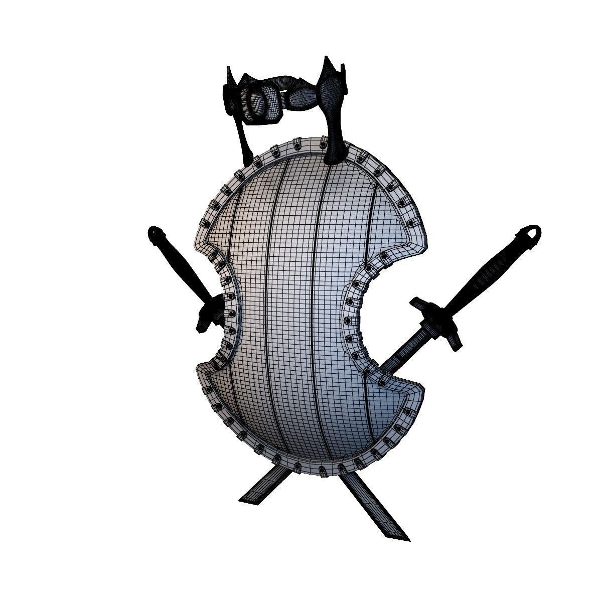 Shield Animated 3D model_8