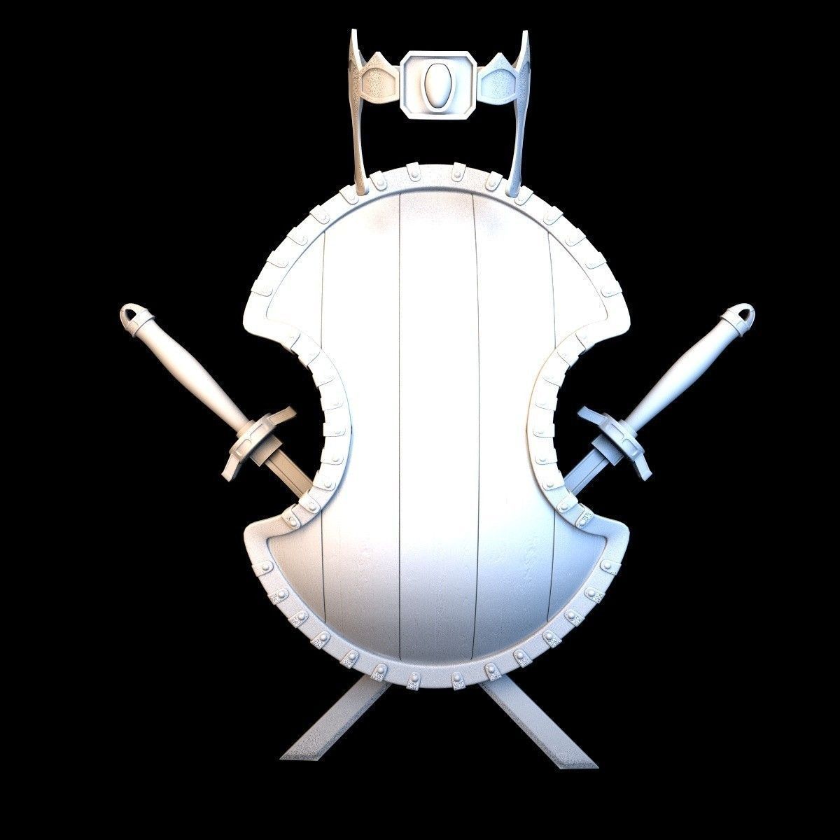 Shield Animated 3D model_4
