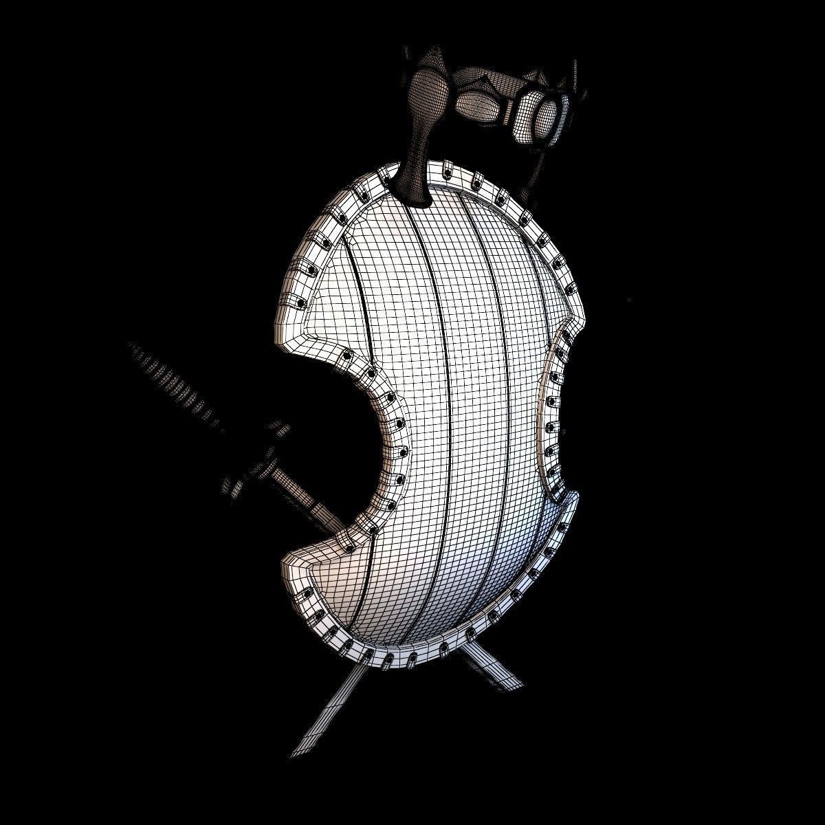 Shield Animated 3D model_9