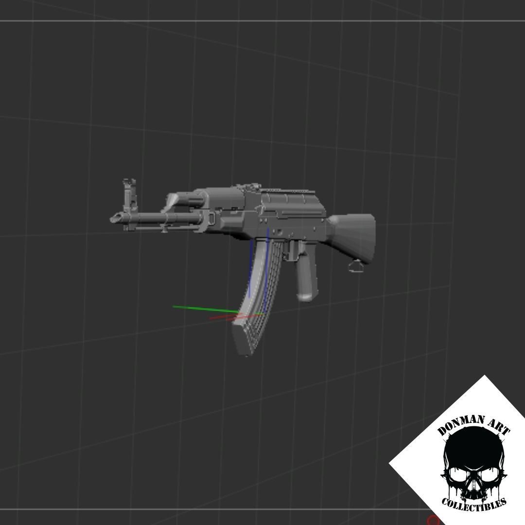 AKM SCALE 1 12 FOR ACTION FIGURES 3D print model_3