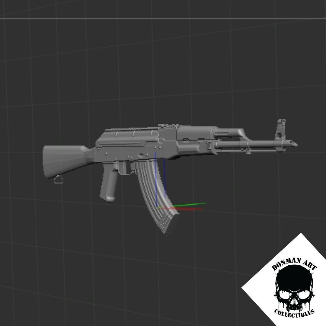AKM SCALE 1 12 FOR ACTION FIGURES 3D print model_2