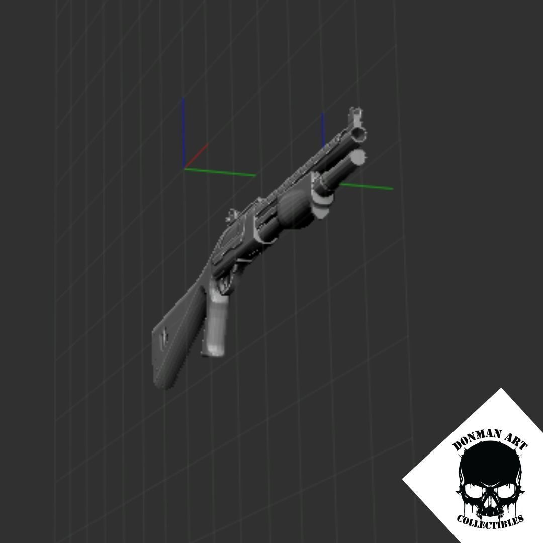 SHOTGUN SCALE 1 12 FOR ACTION FIGURES 3D print model_8