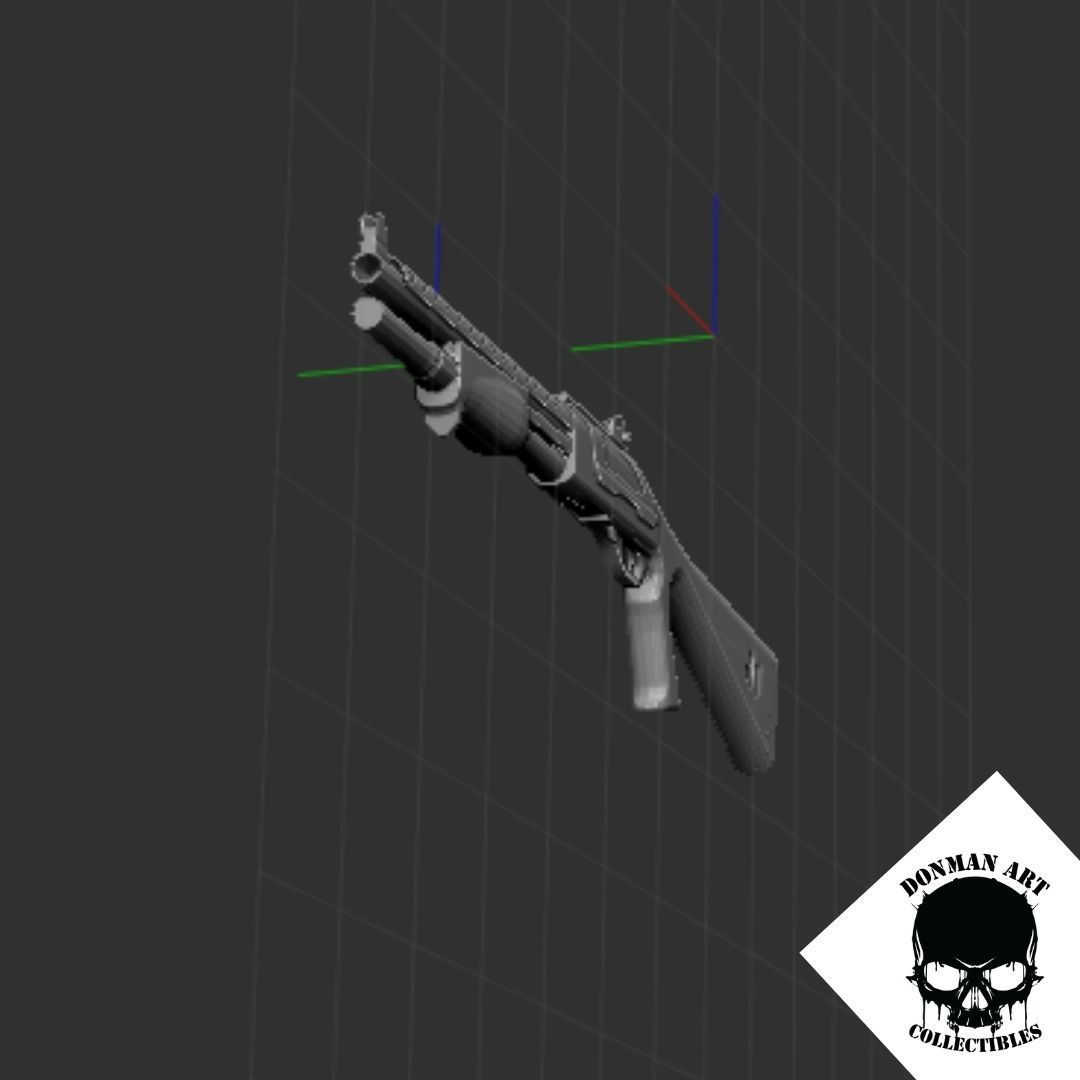 SHOTGUN SCALE 1 12 FOR ACTION FIGURES 3D print model_7