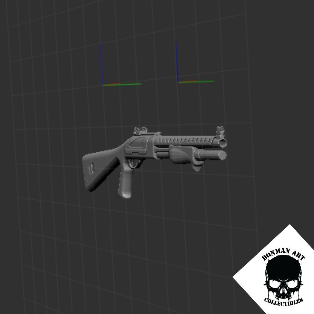 SHOTGUN SCALE 1 12 FOR ACTION FIGURES 3D print model_3