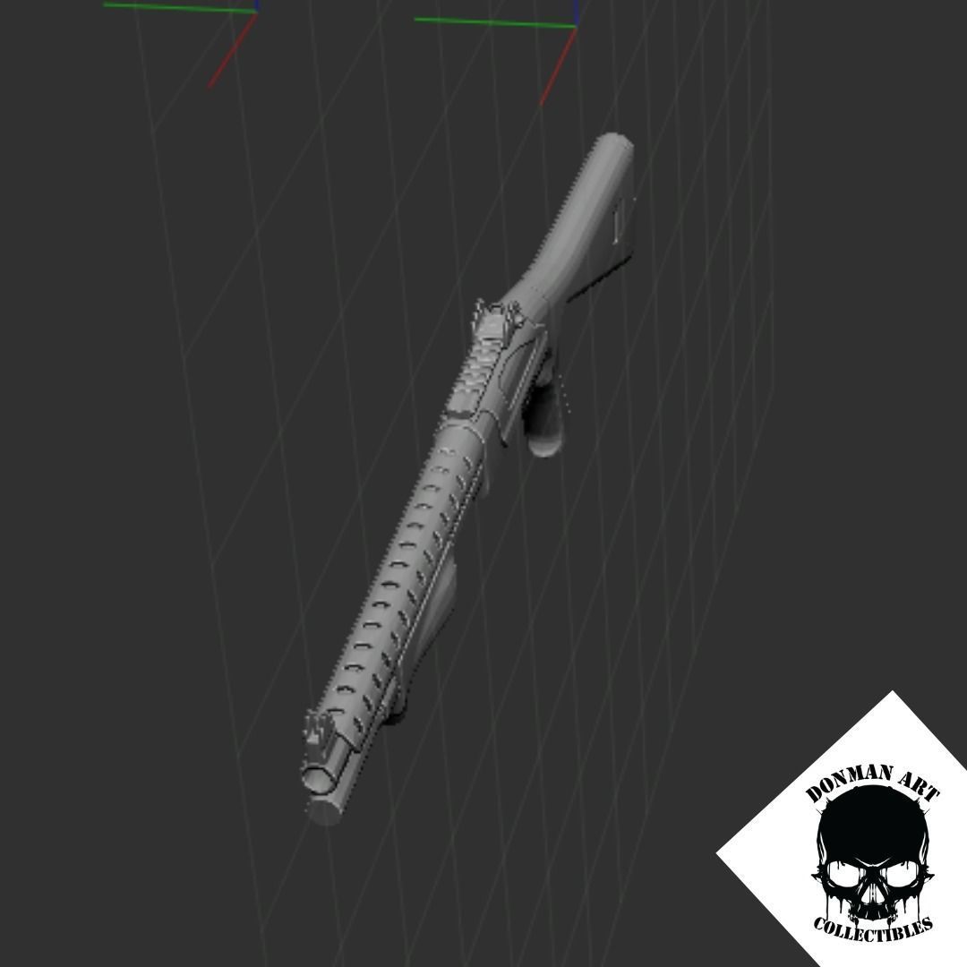 SHOTGUN SCALE 1 12 FOR ACTION FIGURES 3D print model_9