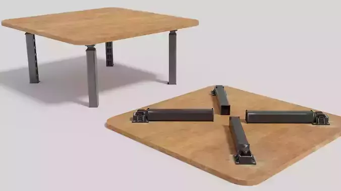 Simple Lowpoly Wooden Table