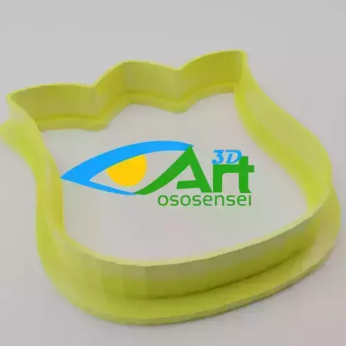 Flower cookie cutter with stamp