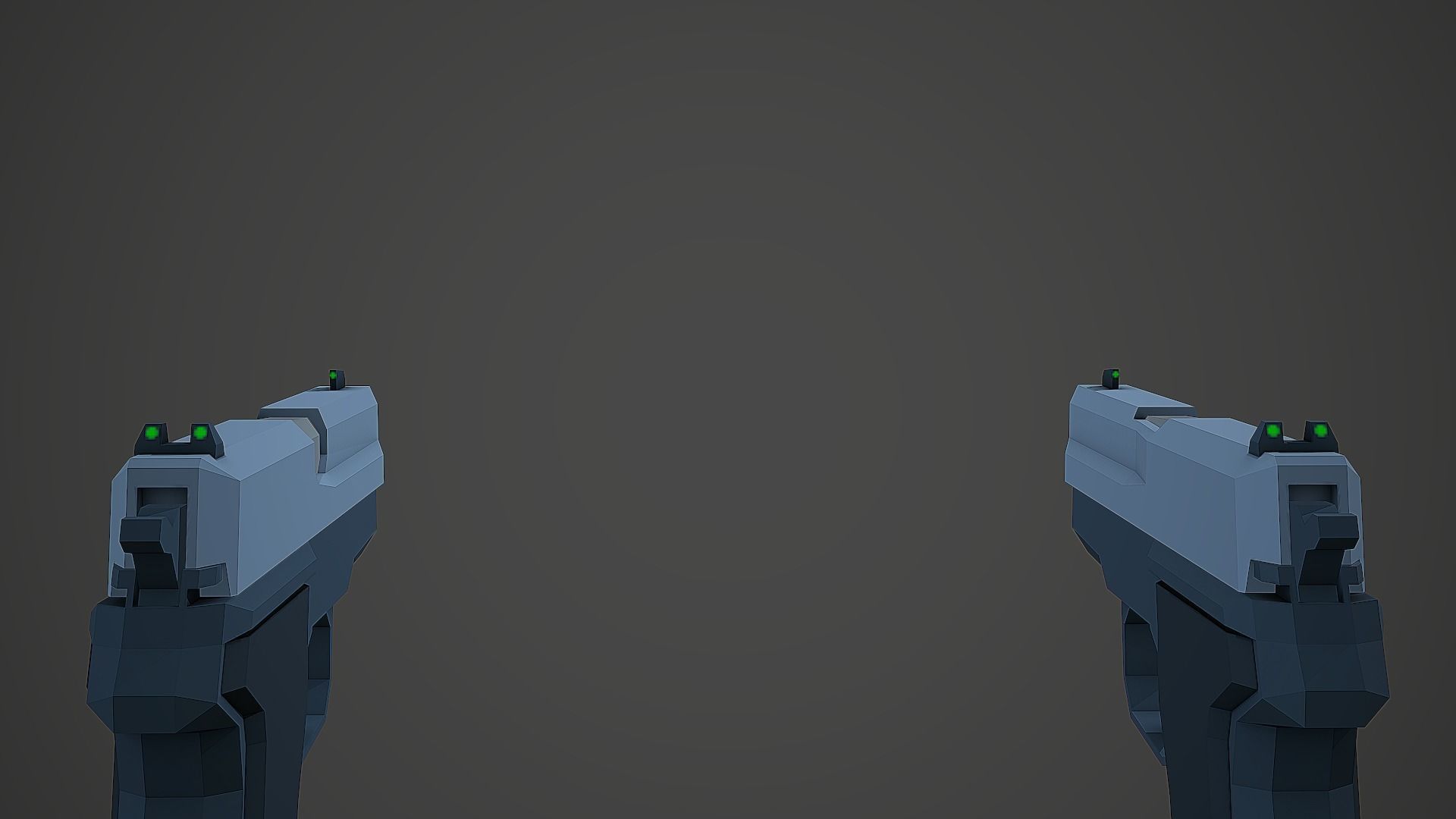 Stylized SIG Sauer P228 Low Poly Mobile Ready Low-poly 3D model_5