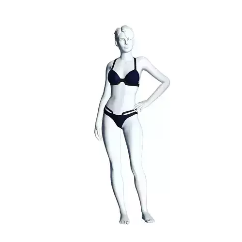 Cyberpunk - Valeria Underwear Clothing Low-poly 3D model