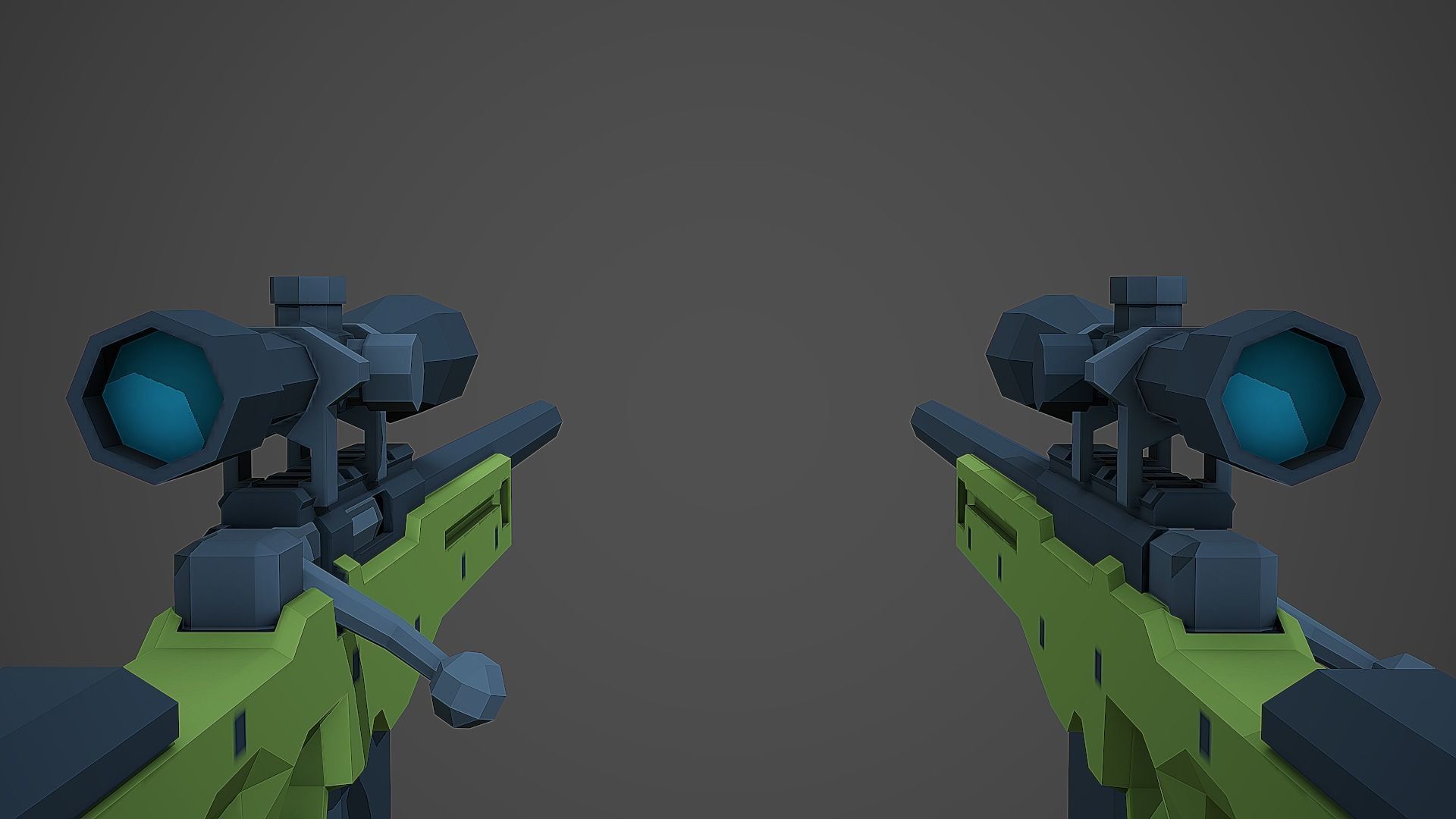 Stylized AWP Sniper Low Poly Mobile Ready Low-poly 3D model_5