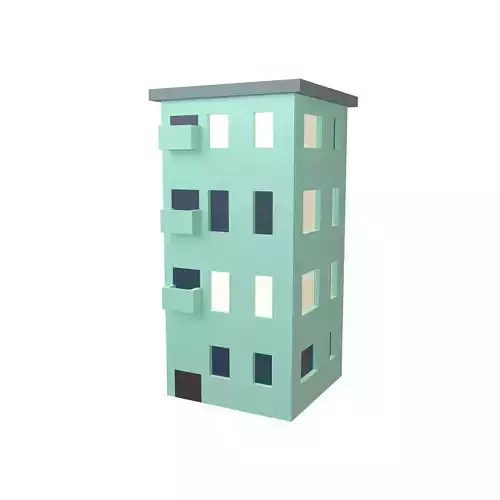Low Poly Apartment v1 004