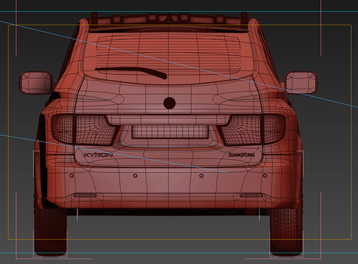 SsangYong Kyron 3D model_8
