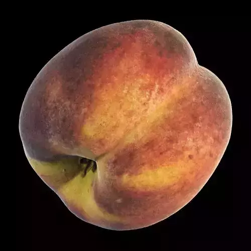 4k Peach Low-poly 3D model