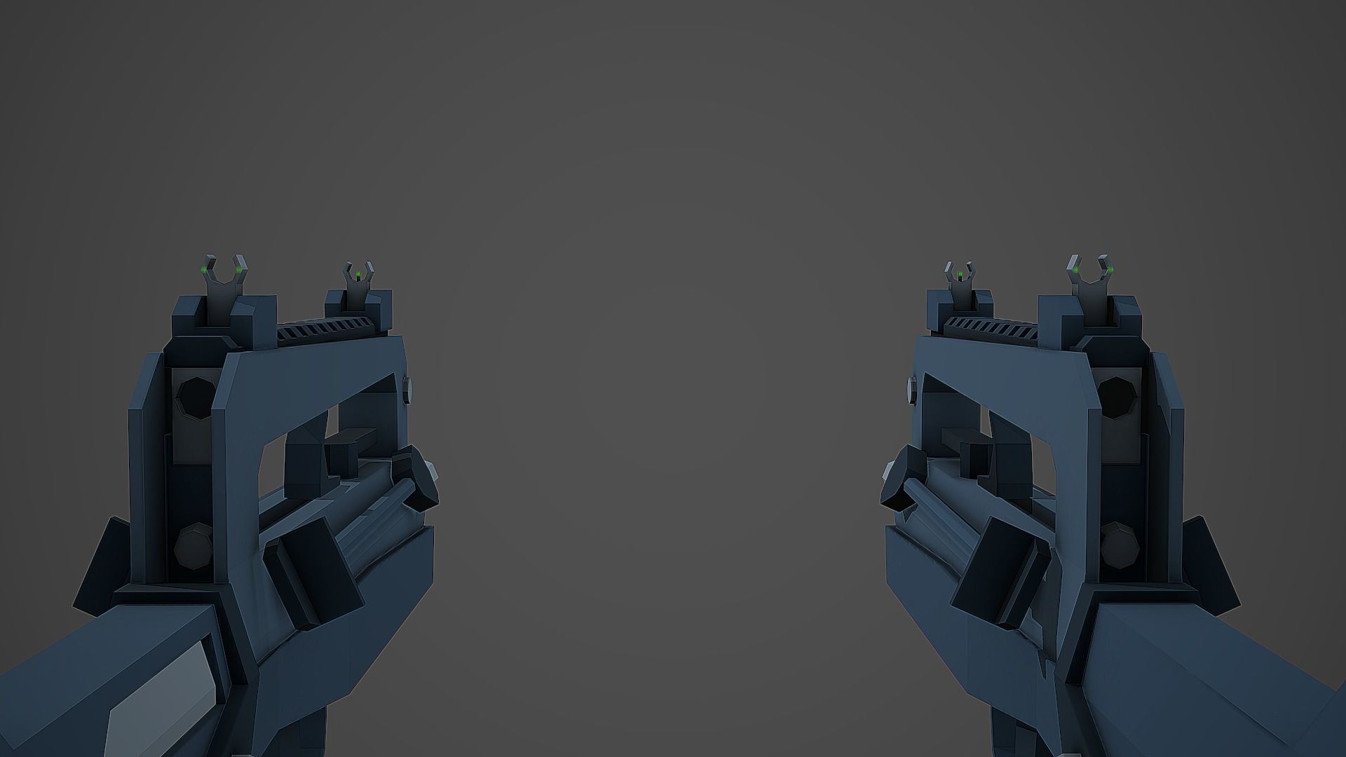 Stylized Famas F1 Low Poly Mobile Ready Low-poly 3D model_5