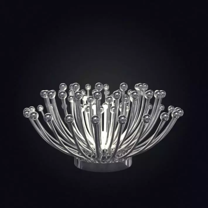 Madison Italian Bronze Floor Lamp 3D model_0