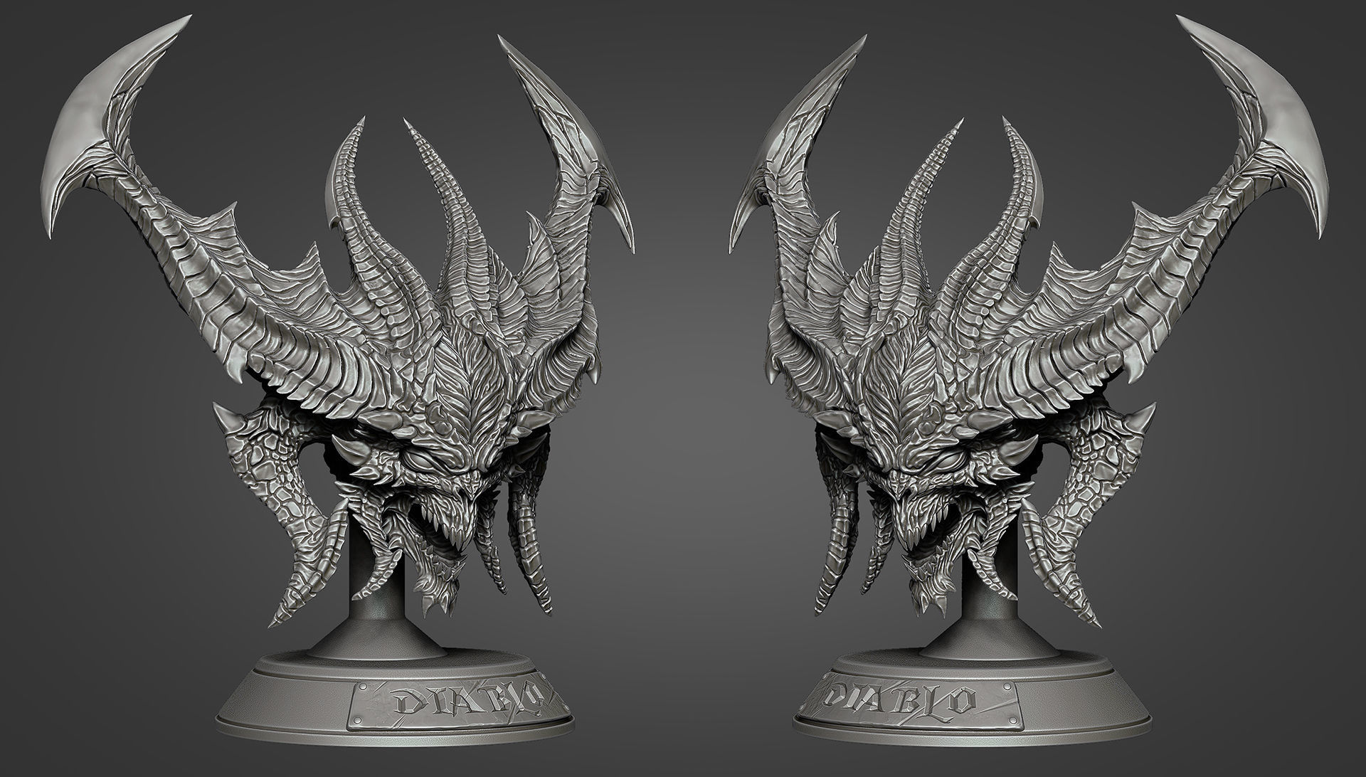 Diablo 3 Prime Evil Bust 3D print model_1