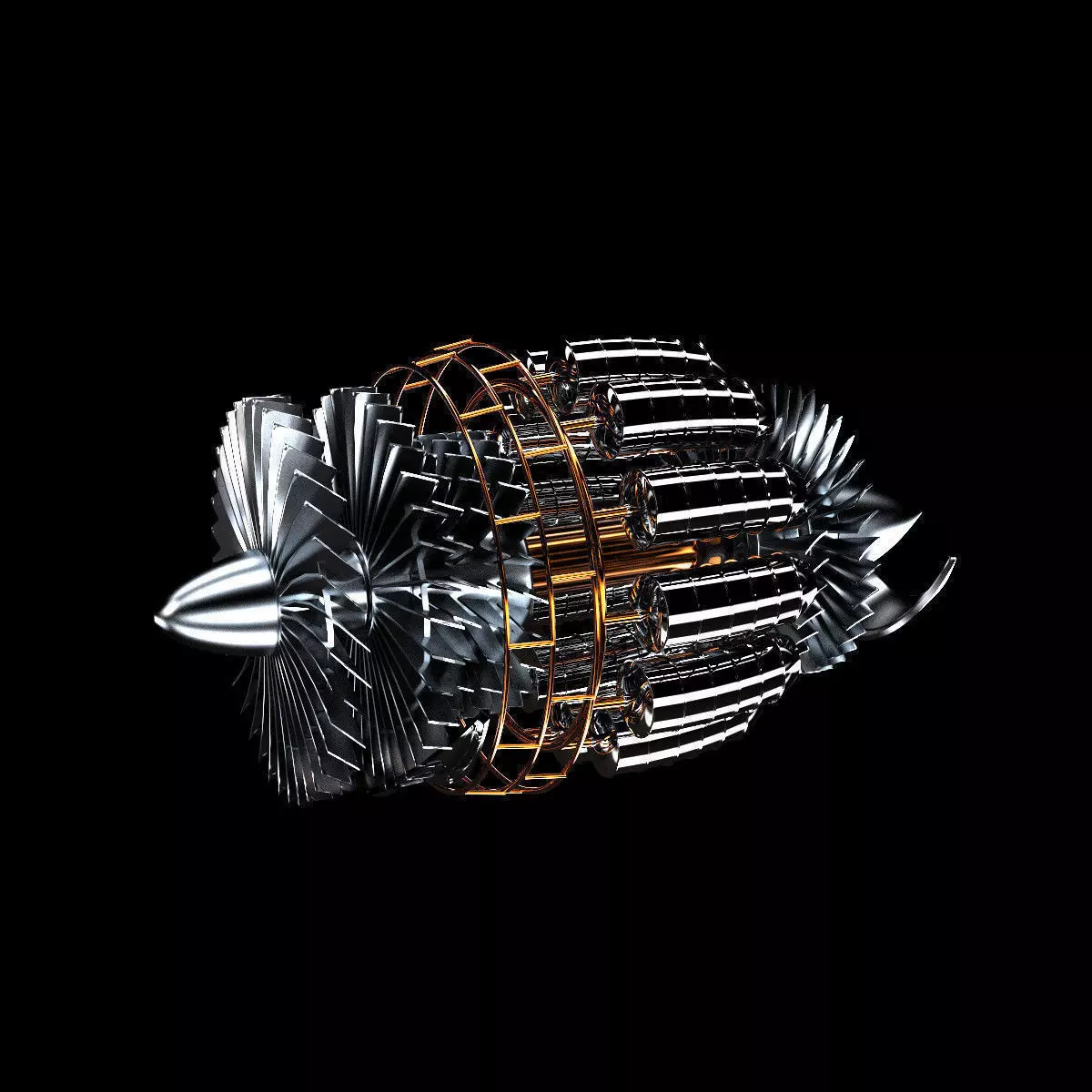 turbine aircraft 3D model