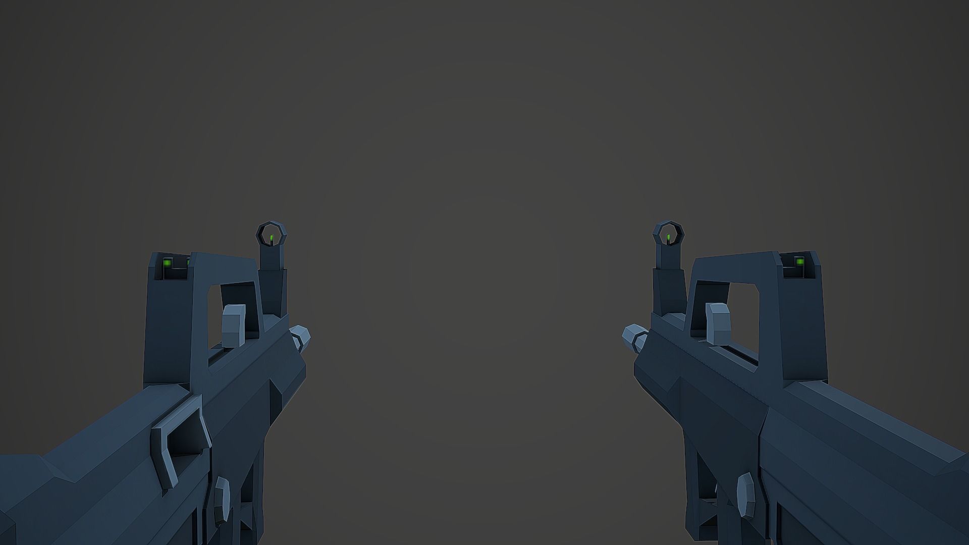 Stylized QBZ-95 Rifle Low Poly Mobile Ready Low-poly 3D model_5