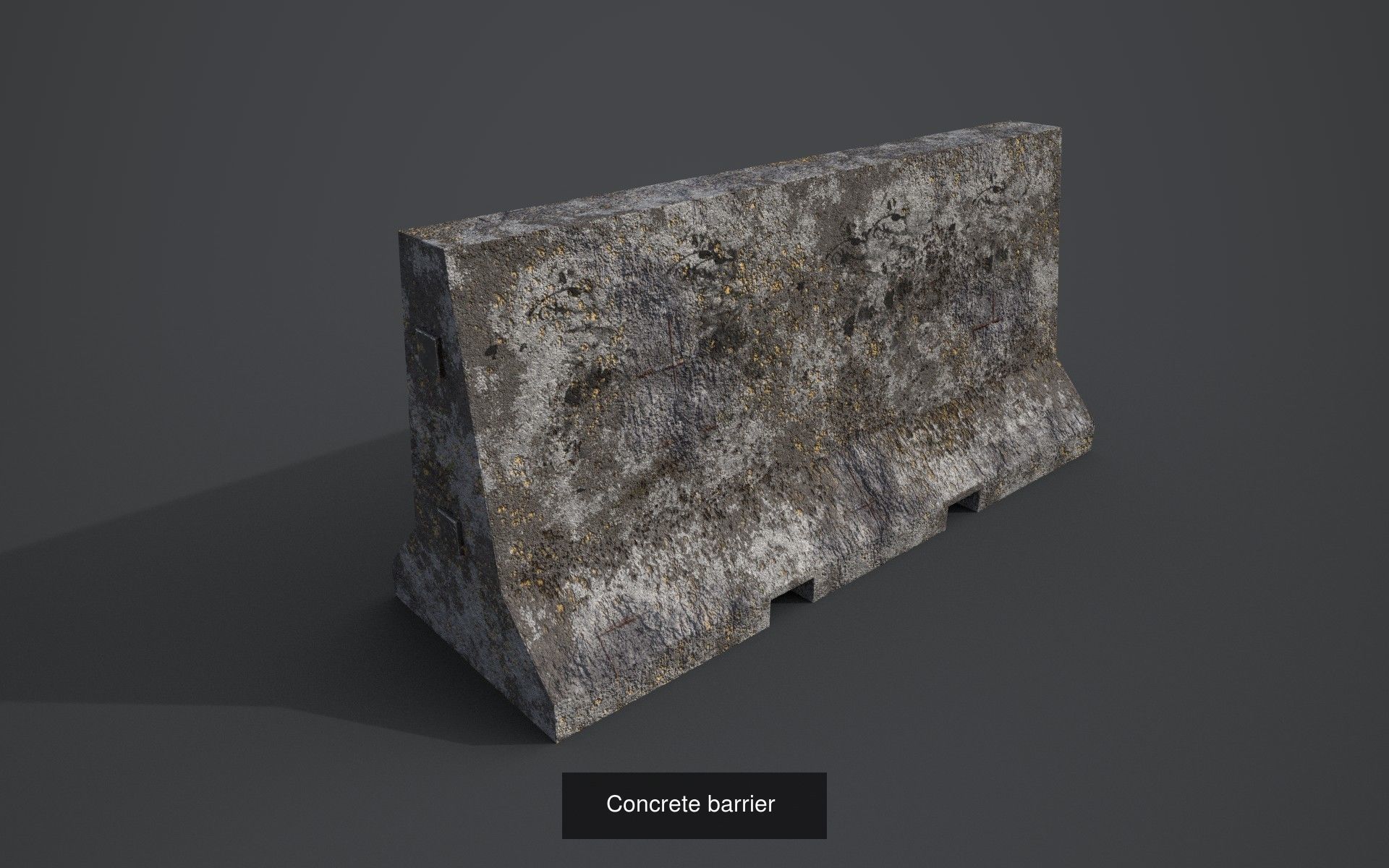 Concrete barriers  3D Model Collection_6