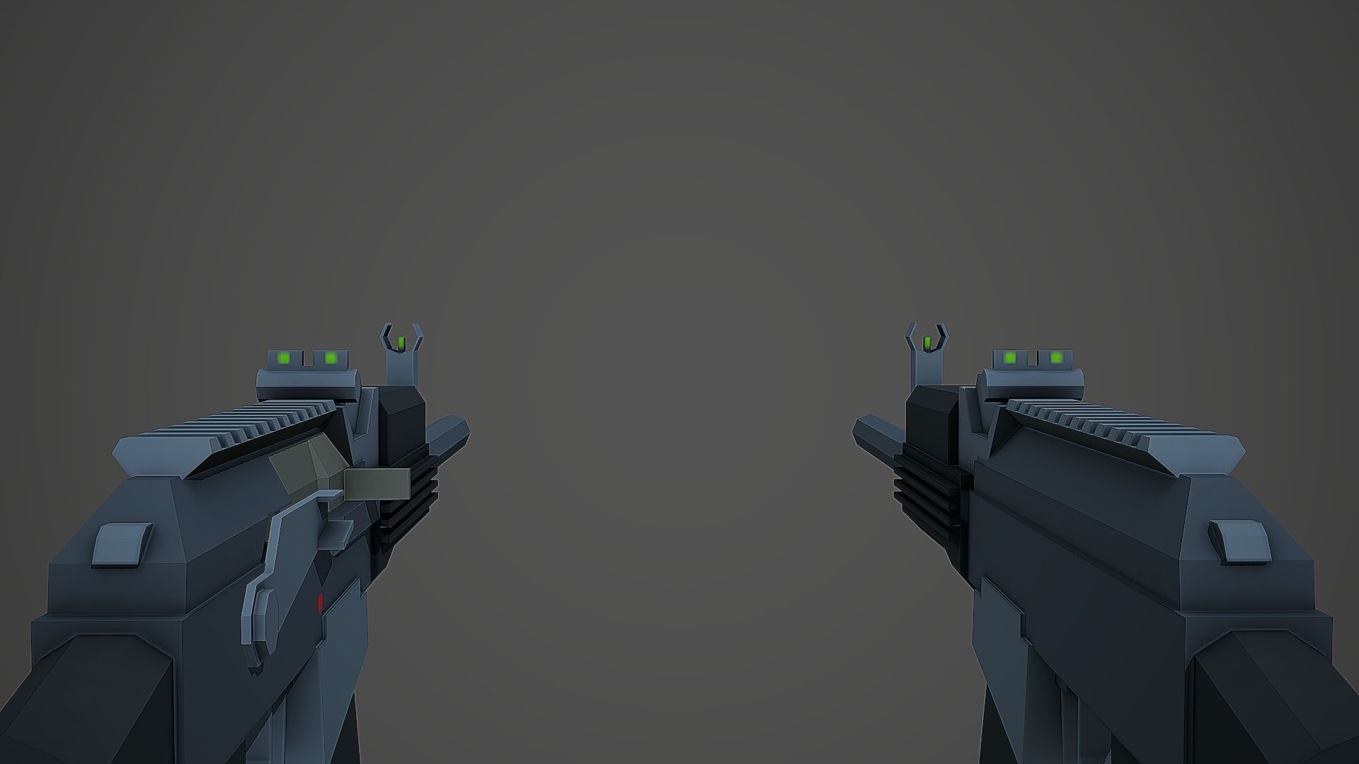 Stylized Vepr-12 Shotgun Low Poly Mobile Ready Low-poly 3D model_5