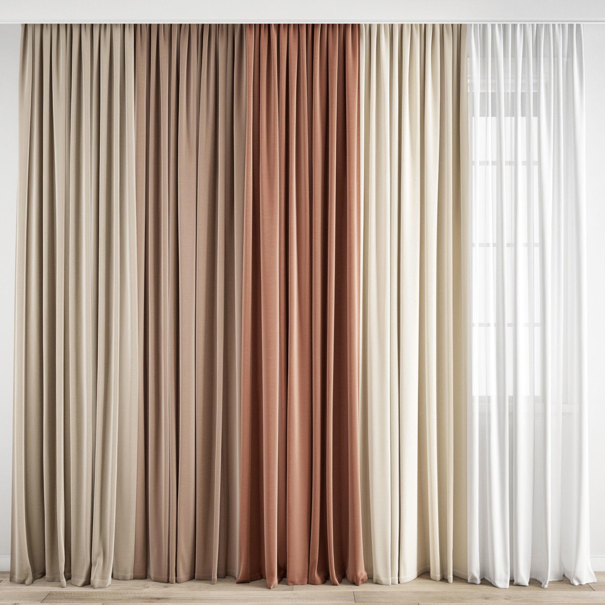 Curtain 184 3D model_9